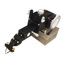 D-Probe on TP300 Precision Positioner with TP300-PA adapter